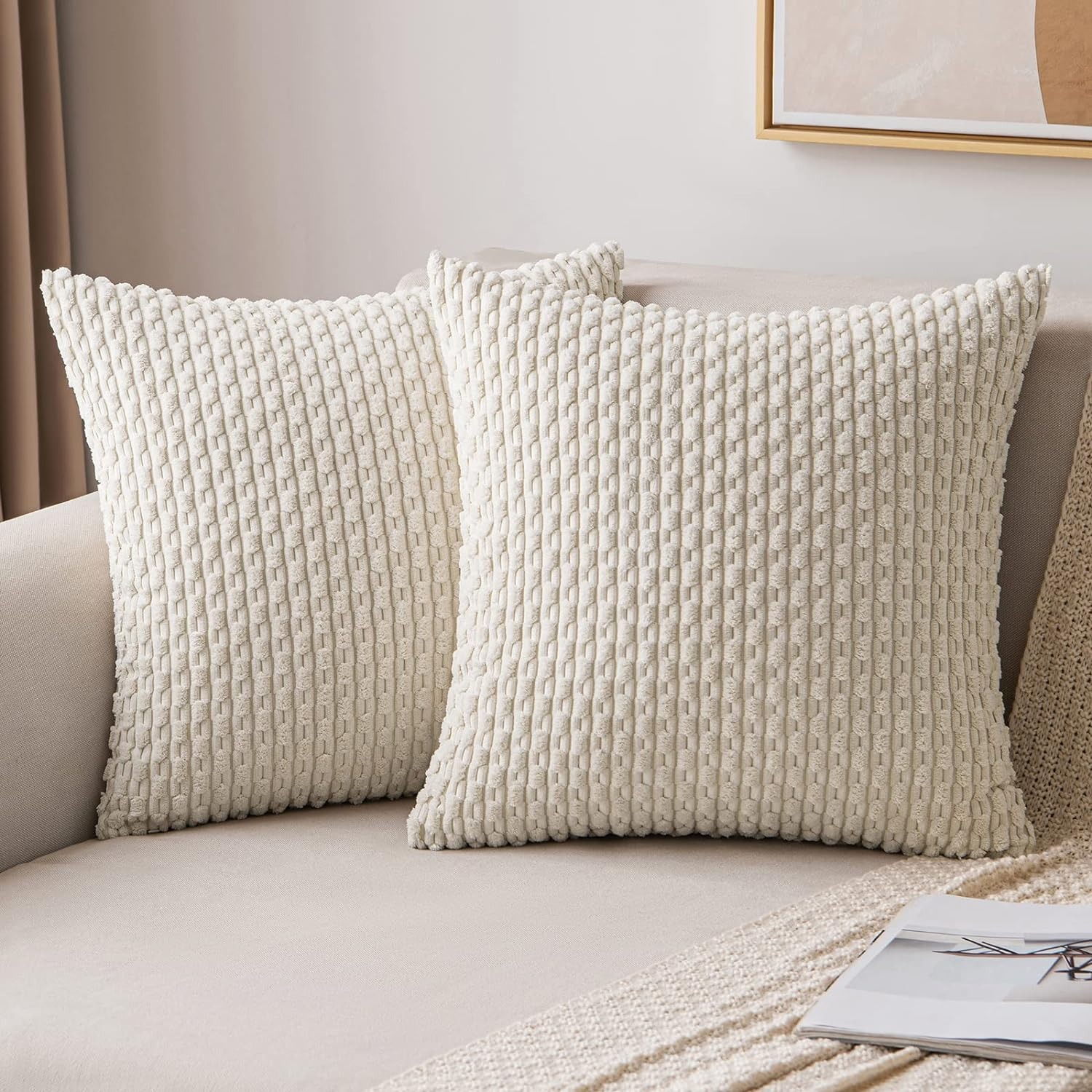 Gestreepte sierkussenhoes 18x1 - Pillow Insert 18X18 recensie en prijs