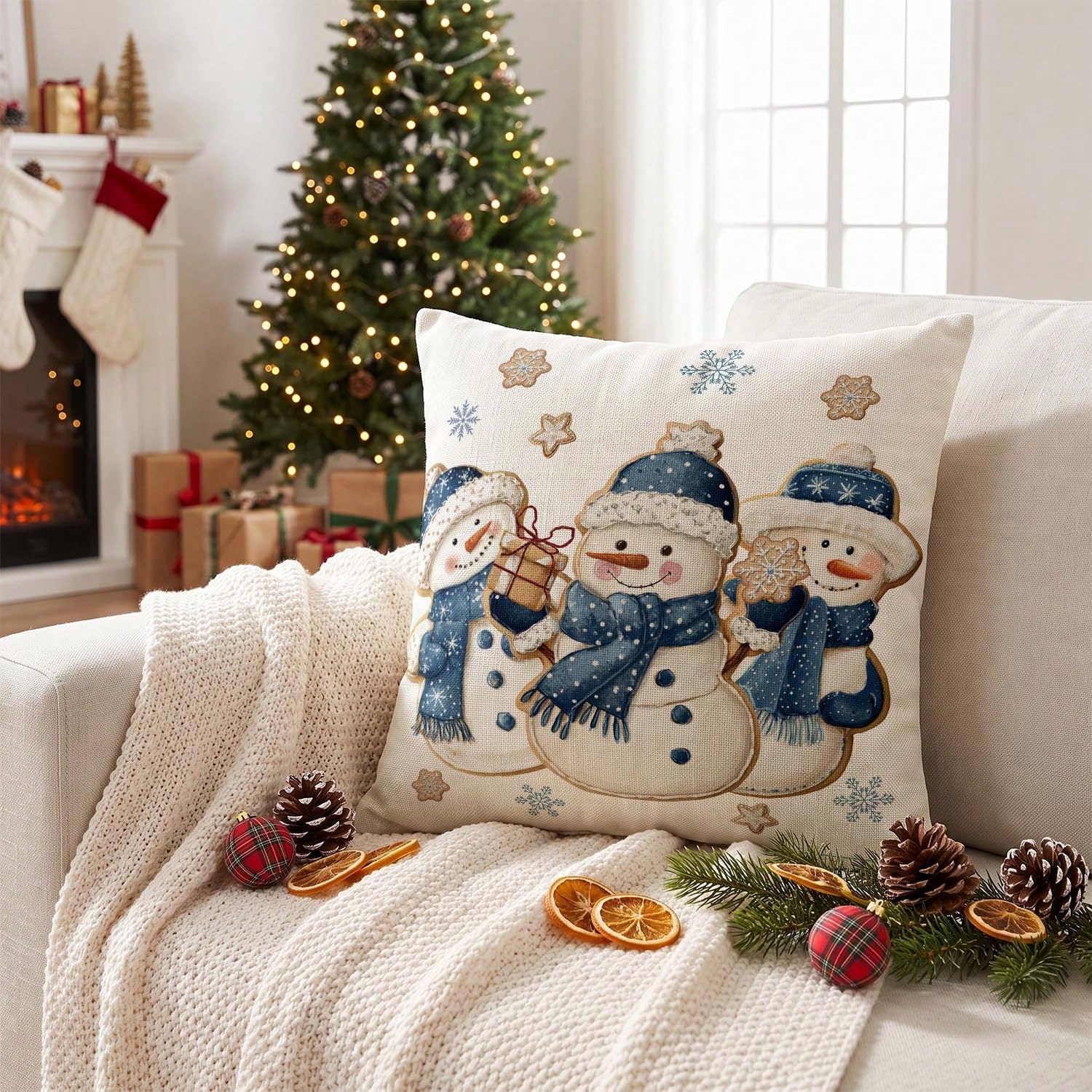 1 stuk Winter Sneeuwpop Sneeuw - Pillow Insert 18X18 recensie en prijs
